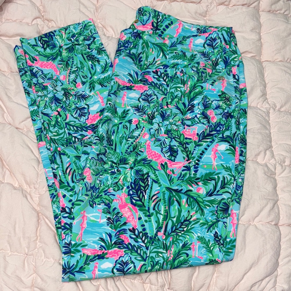 Lilly Pulitzer Luxletic Tropical Golfer Print Pants